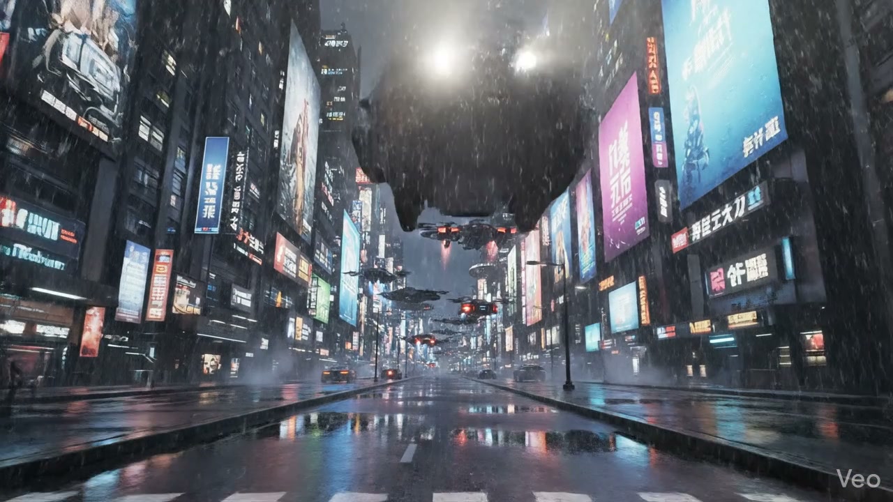 Cyberpunk City Night